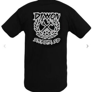 DIXXON Sturgis SD Grey Sketchy Crest Black Men's T Shirt Biker Moto New 2X XXL